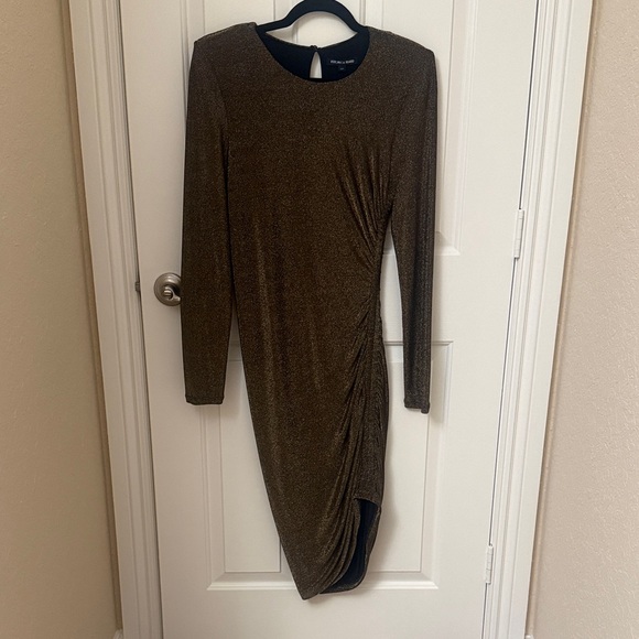 Veronica Beard Cyrus Stretch Metallic Minidress - Picture 5 of 6